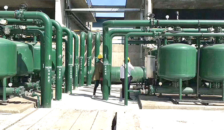 淺層砂過濾器安裝現場